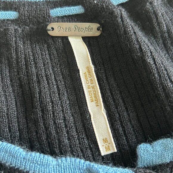 RARE 2000s Free People Birds Eye Babydoll Sweater ASO Alex Russo - Picture 11 of 16